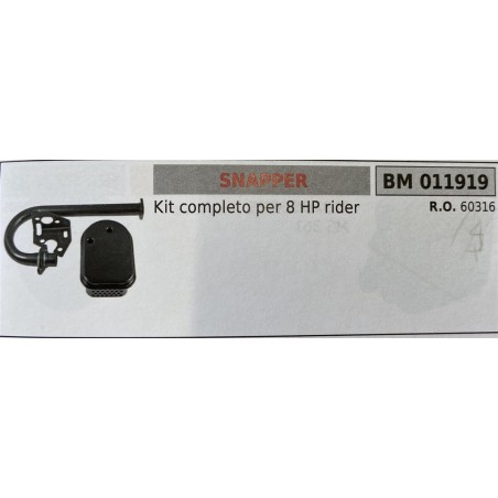 BRUMAR MARMITTA SNAPPER  Kit completo per 8 HP rider  RO 60316