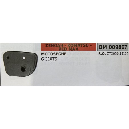 BRUMAR MARMITTA ZENOAH  KOMATSU  RED MAX   MOTOSEGHE G 310TS   RO ZT205015100