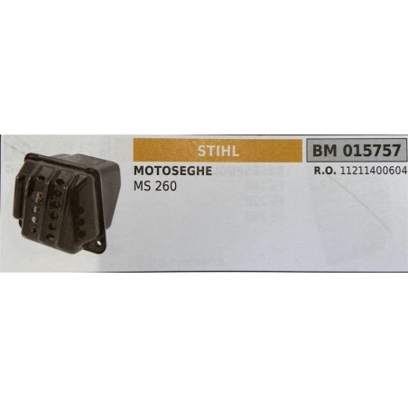 BRUMAR MARMITTA STIHL  MOTOSEGHE MS 260  RO 11211400604