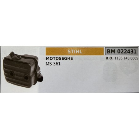 BRUMAR MARMITTA STIHL  MOTOSEGHE MS 361  RO 1135 140 0605