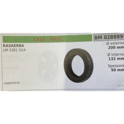 BRUMAR RUOTA RASAERBA KAAZ  IDEAL  RASAERBA LM 5361 SXA  copertone Ø esterno 200 mm Ø interno 132 mm spessore 50 mm  RO