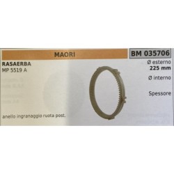 BRUMAR RUOTA RASAERBA MAORI  RASAERBA MP 5519 A  anello ingranaggio ruota post Ø esterno 225 mm Ø interno  spessore   RO