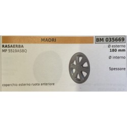 BRUMAR RUOTA RASAERBA MAORI  RASAERBA MP 5519ASBQ  coperto esterno ruota anteriore Ø esterno 180 mm Ø interno  spessore   RO