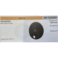 BRUMAR RUOTA RASAERBA MAORI  RASAERBA MP 5819 SVBQ  coperchio interno Ø esterno 230 mm Ø interno  spessore   RO