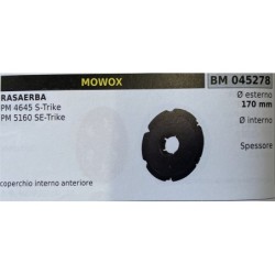 BRUMAR RUOTA RASAERBA MOWOX  RASAERBA PM 4645 STrike PM 5160 SETrike  coperchio interno anteriore Ø esterno 170 mm Ø interno  s