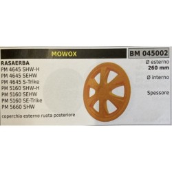 BRUMAR RUOTA RASAERBA MOWOX  RASAERBA PM 4645 SHWH PM 4645 SEHW PM 4645 STrike PM 5160 SHWH PM 5160 SEHW PM 5160 SETrike PM 566