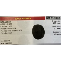 BRUMAR RUOTA RASAERBA WOLF GARTEN  RASAERBA 628E  640E Compact 43B Power Edition 40H Premio 40B  Premio 40E Premio 46EA  con bo
