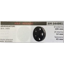 BRUMAR RUOTE VARIE IKRA  MOGATEC  ARIEGGIATORI IEVL 1400  ruota anteriore Ø esterno 195 mm Ø interno 12 mm spessore 45 mm  RO 8