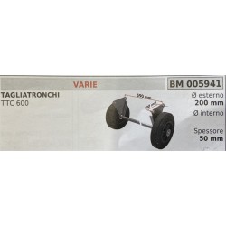 BRUMAR RUOTE VARIE  TAGLIATRONCHI  Ø esterno 200 mm Ø interno  spessore 50 mm  RO