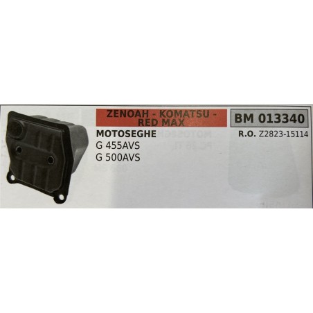 BRUMAR MARMITTA ZENOAH  KOMATSU  RED MAX   MOTOSEGHE G 455AVS G 500AVS   RO Z282315114