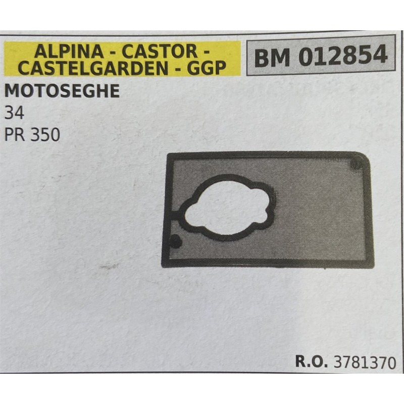 BRUMAR FILTRO ARIA ALPINA  CASTOR  CASTELGARDEN  GGP  MOTOSEGHE 34 PR 350  RO 3781370