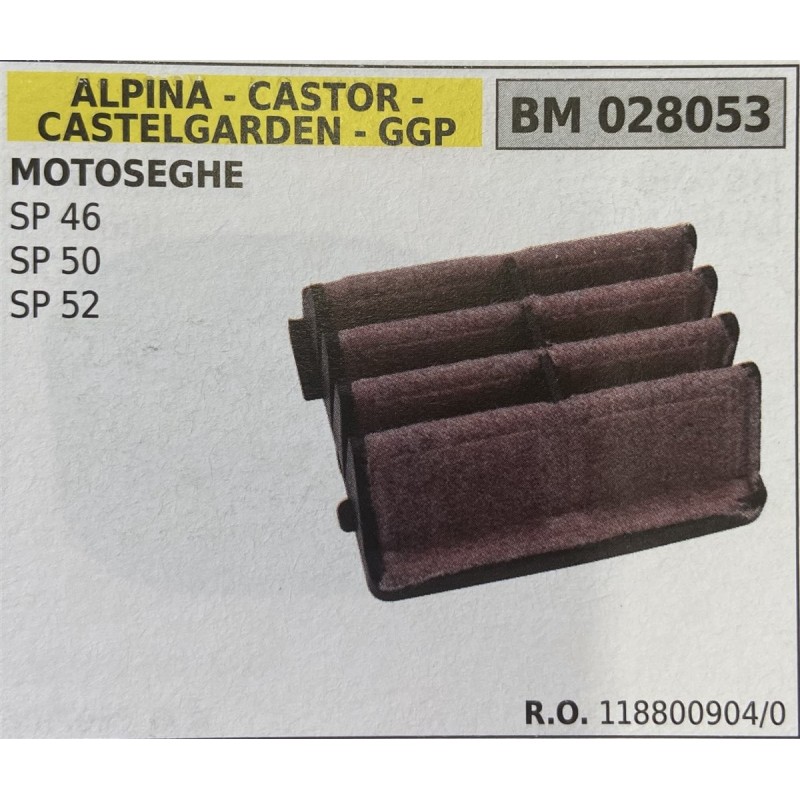 BRUMAR FILTRO ARIA ALPINA  CASTOR  CASTELGARDEN  GGP  MOTOSEGHE SP 46 SP 50 SP 52  RO 1188009040