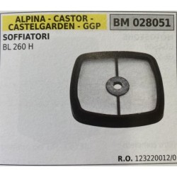 BRUMAR FILTRO ARIA ALPINA  CASTOR  CASTELGARDEN  GGP  SOFFIATORI BL 260 H  RO 1232200120