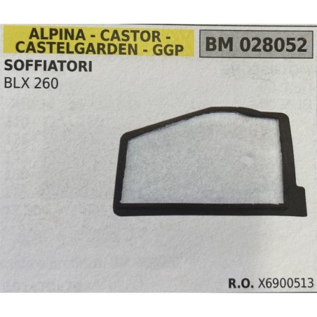 BRUMAR FILTRO ARIA ALPINA  CASTOR  CASTELGARDEN  GGP  SOFFIATORI BLX 260  RO X6900513