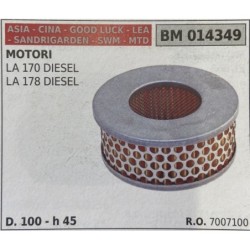 BRUMAR FILTRO ASIA  CINA  GOOD LUCK  LEA  SANDRIGARDEN  SWM  MTD  MOTORI LA 170 DIESEL LA 178 DIESEL  D 100  h 45 RO 7007100