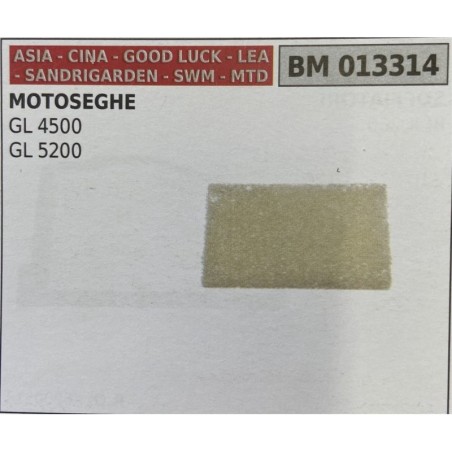 BRUMAR FILTRO ASIA  CINA  GOOD LUCK  LEA  SANDRIGARDEN  SWM  MTD  MOTOSEGHE GL 4500 GL 5200  RO