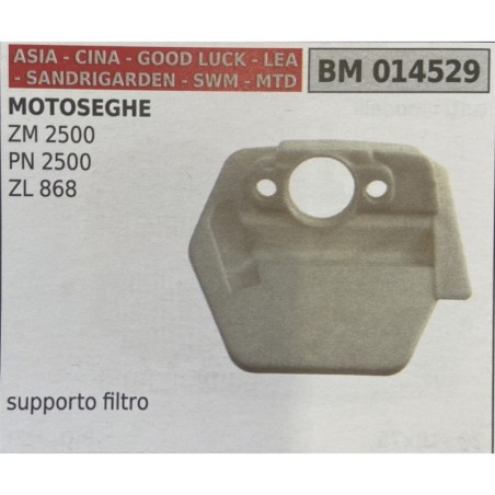 BRUMAR FILTRO ASIA  CINA  GOOD LUCK  LEA  SANDRIGARDEN  SWM  MTD  MOTOSEGHE ZM 2500 PN 2500 ZL 868  supporto filtro RO