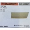 BRUMAR FILTRO ASPERA  TECUMSEH  TECNAMOTOR  MOTORI BV 1° serie BV 150 BV 172  150x38x33 RO 23410034  23410010  23410012
