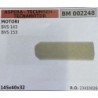 BRUMAR FILTRO ASPERA  TECUMSEH  TECNAMOTOR  MOTORI BVS 143 BVS 153  145x40x32 RO 23410026