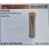 BRUMAR FILTRO ASPERA  TECUMSEH  TECNAMOTOR  MOTORI FILTRO ESTERNO per rasaerba  D40 h155 Foro16 RO 23410008