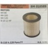 BRUMAR FILTRO ASPERA  TECUMSEH  TECNAMOTOR  MOTORI HH 80 HH 100 HH 120 81012 HP  D110 h120 Foro77 RO 32355