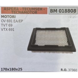 BRUMAR FILTRO ASPERA  TECUMSEH  TECNAMOTOR  MOTORI OV 691 EAEP TVT 69 VTX 691  170x180x25 RO 37360