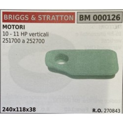 BRUMAR FILTRO BRIGGS & STRATTON  MOTORI 10  11 HP verticali 251700 a 252700  240x118x38 RO 270843