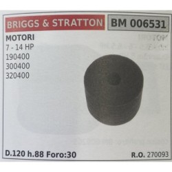 BRUMAR FILTRO BRIGGS & STRATTON  MOTORI 7  14 HP 190400 300400 320400  D120 h88 Foro30 RO 270093