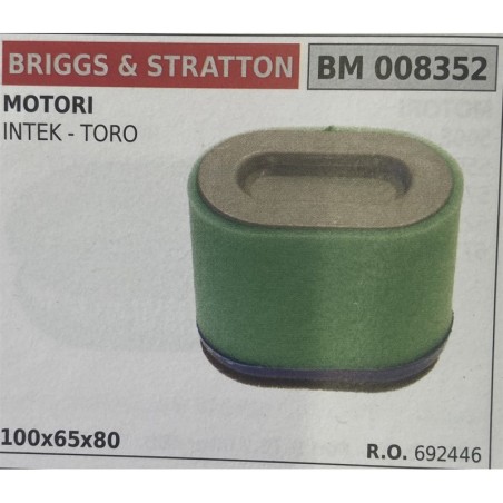 BRUMAR FILTRO BRIGGS & STRATTON  MOTORI INTEK  TORO  100x65x80 RO 692446