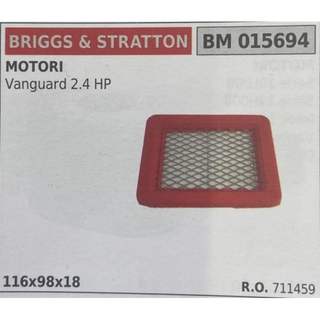 BRUMAR FILTRO BRIGGS & STRATTON  MOTORI Vanguard 24 HP  116x98x18 RO 711459