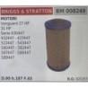 BRUMAR FILTRO BRIGGS & STRATTON  MOTORI Vanguard 27 HP 31 HP Serie 430447 432447  437447 522447  543447 580447  582447 587447