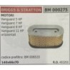 BRUMAR FILTRO BRIGGS & STRATTON  MOTORI Vanguard 5 HP Vanguard 7 HP Vanguard 8 HP Vanguard 11 HP orizzontali  codice prefiltro