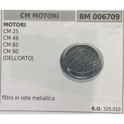 BRUMAR FILTRO CM MOTORI  MOTORI CM 25 CM 46 CM 80 CM 90 (DELL'ORTO)  filtro in rete metallica RO 325010