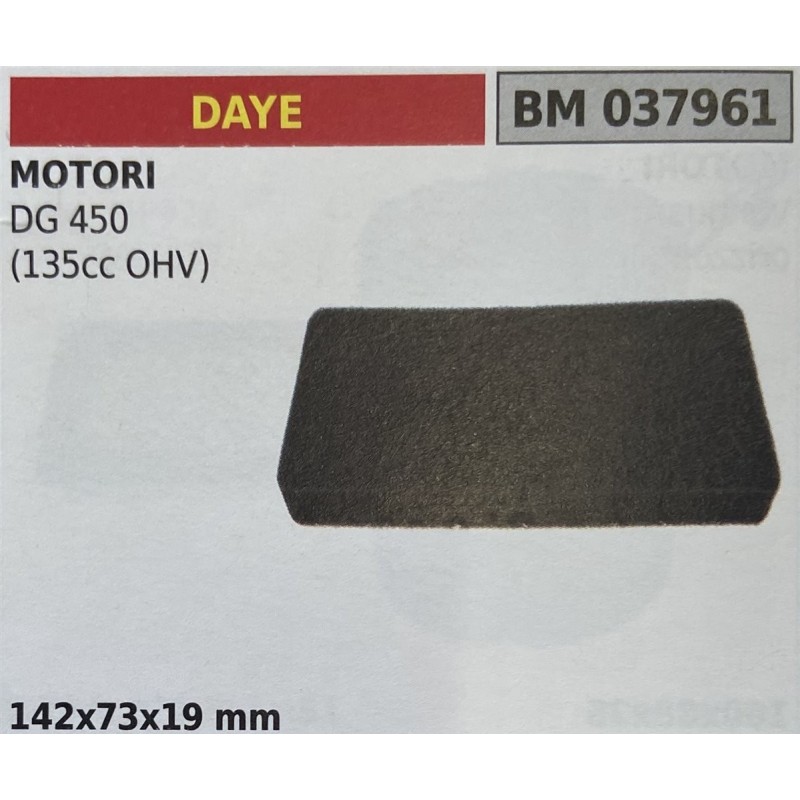 BRUMAR FILTRO DAYE  MOTORI DG 450 (135cc OHV)  142x73x19 mm RO