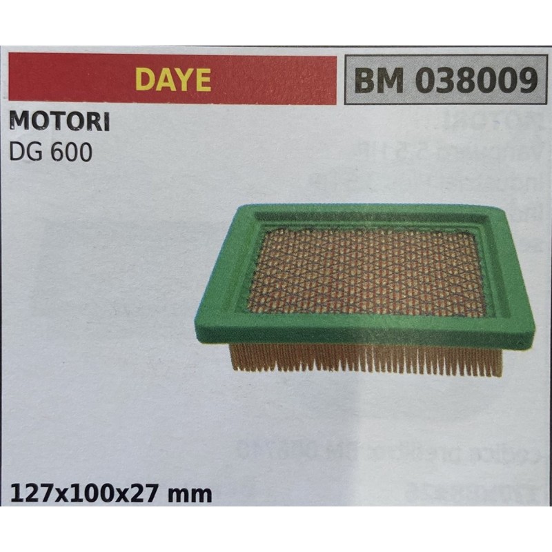BRUMAR FILTRO DAYE  MOTORI DG 600  127x100x27 mm RO
