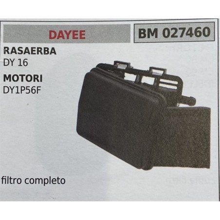 BRUMAR FILTRO DAYEE  RASAERBA DY 16 MOTORI DY1P56F  filtro completo RO