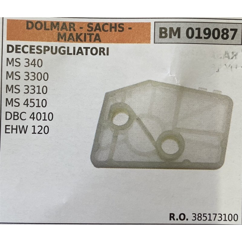 BRUMAR FILTRO DOLMAR  SACHS  MAKITA  DECESPUGLIATORI MS 340 MS 3300 MS 3310 MS 4510 DBC 4010 EHW 120  RO 385173100
