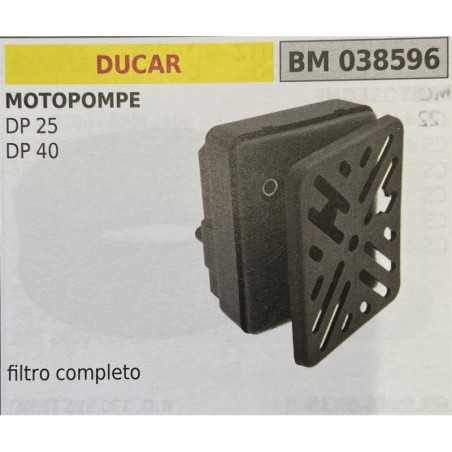 BRUMAR FILTRO DUCAR  MOTOPOMPE DP 25 DP 40  filtro completo RO