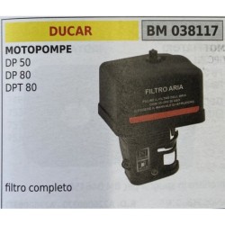 BRUMAR FILTRO DUCAR  MOTOPOMPE DP 50 DP 80 DPT 80  filtro completo RO