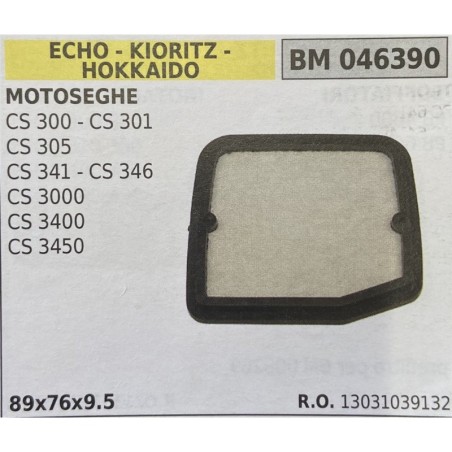 BRUMAR FILTRO ECHO  KIORITZ  HOKKAIDO  MOTOSEGHE CS 300  CS 301 CS 305 CS 341  CS 346 CS 3000 CS 3400 CS 3450  89x76x95 RO 1303