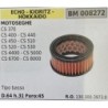 BRUMAR FILTRO ECHO  KIORITZ  HOKKAIDO  MOTOSEGHE CS 370 CS 400  CS 440 CS 450  CS 510 CS 520  CS530 CS 4400  CS 5000 CS 6700  C