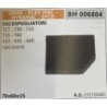 BRUMAR FILTRO EMAK  OLEO MAC  DYNAMAC  EFCO  DECESPUGLIATORI 727  730  733 735  740 433  435  440 tipo nuovo  70x60x15 RO 07270