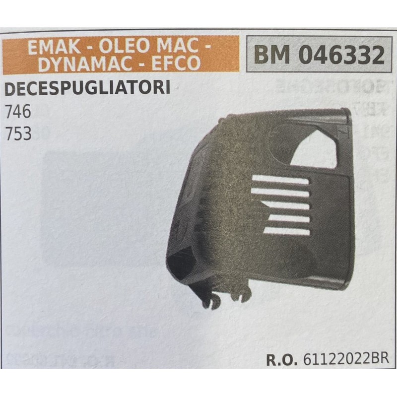 BRUMAR FILTRO EMAK  OLEO MAC  DYNAMAC  EFCO  DECESPUGLIATORI 746 753  RO 61122022BR