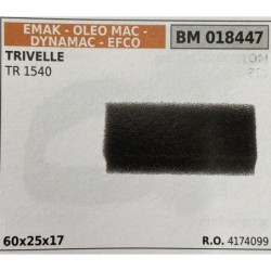 BRUMAR FILTRO EMAK  OLEO MAC  DYNAMAC  EFCO  TRIVELLE TR 1540  60x25x17 RO 4174099