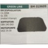 BRUMAR FILTRO GREEN LINE  DECESPUGLIATORI CG 335B GL 335 (motori 4 tempi) SOFFIATORI GBV 245 EKO MOTOPOMPE QGZ 2530  RO
