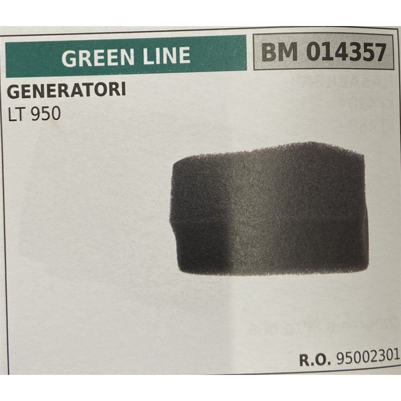 BRUMAR FILTRO GREEN LINE  GENERATORI LT 950  RO 95002301