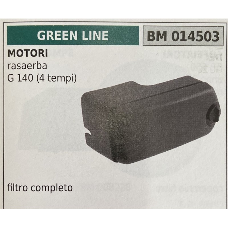 BRUMAR FILTRO GREEN LINE  MOTORI rasaerba G 140 (4 tempi)  filtro completo RO