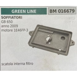 BRUMAR FILTRO GREEN LINE  SOFFIATORI GB 650 anno 2009 motore 1E46FP3  scatola interna filtro RO