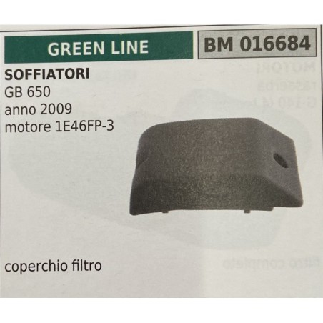 BRUMAR FILTRO GREEN LINE  SOFFIATORI GB 650 anno 2009 motore 1E46FP3  coperchio filtro RO