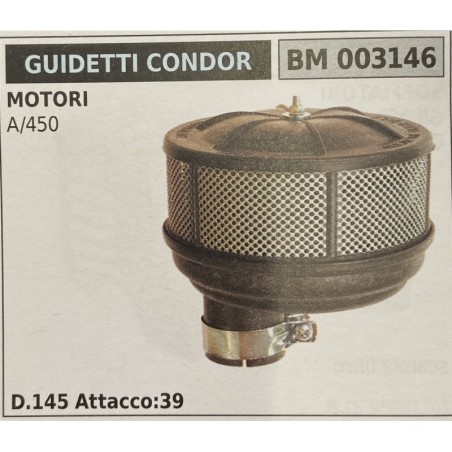 BRUMAR FILTRO GUIDETTI CONDOR  MOTORI A450  D145 Attacco39 RO